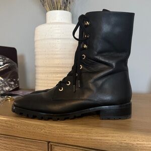 Black Leather Women's Boots